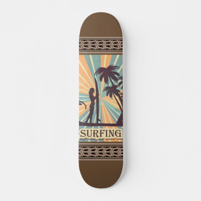 Surfer Girl Skateboard (Front)
