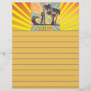 Surfer Girl Stationery