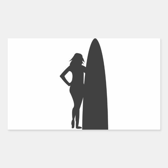 Surfer Girl Sticker (Front)