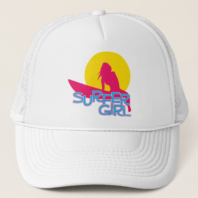 Surfer Girl Trucker Hat (Front)