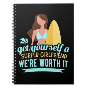 Surfer Girlfriend Notebook