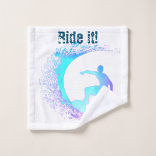 Surfer Graffiti Style  Bath Towel Set