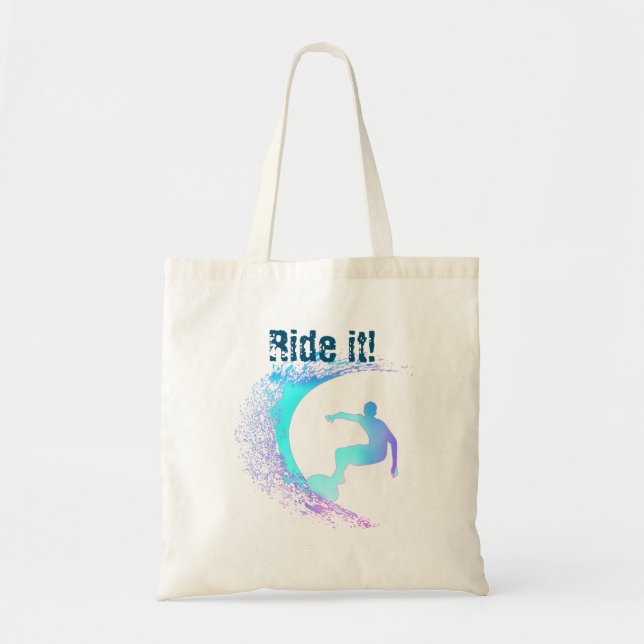 Surfer Graffiti Style  Tote Bag (Front)