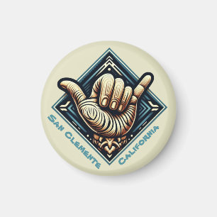 Surfer Hand Symbol- Magnet