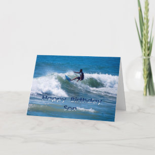 Surfer Happy Birthday Son Card