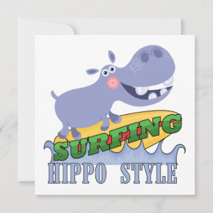 Surfer Hippopotamus