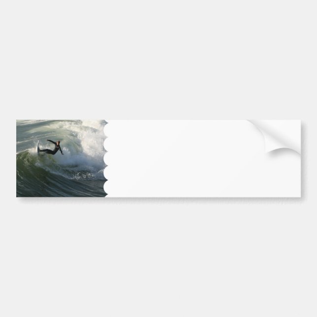 Surfer in a Wetsuit  Bumper Stickers (Front)