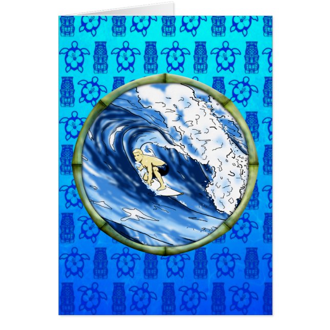 Surfer In Bamboo Circle (Front)