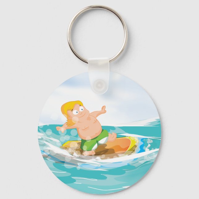 Surfer Keychain (Front)