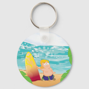 Surfer Keychain