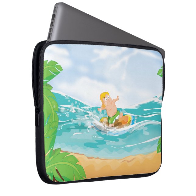 Surfer Laptop Sleeve (Front Right)