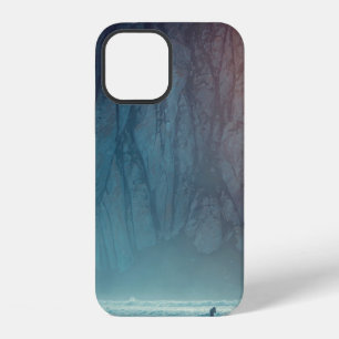 SURFER ON BODY OF WATER NEAR SEA CLIFF DURING DAYT iPhone 12 CASE