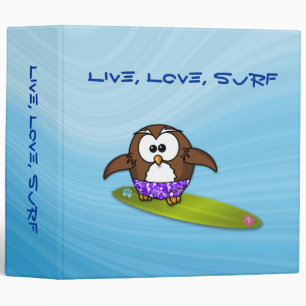 surfer owl binder