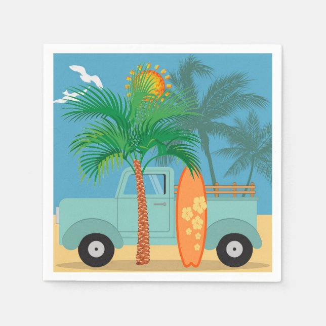 Surfer Paper Napkin (Front)