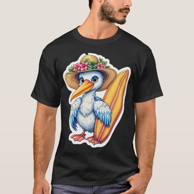 surfer pelican T-Shirt (Front)