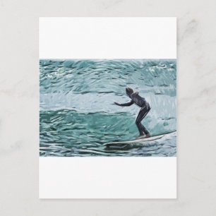 surfer postcard