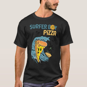 Surfer  Retro Pizza Boy T-Shirt