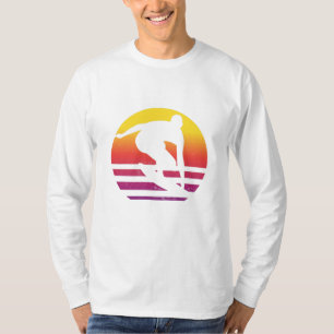 Surfer Retro Surfing Sunset T-Shirt