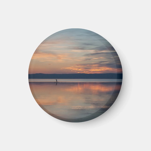 Surfer rowing to shore magnet (Front)