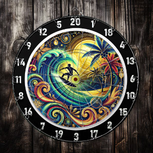 Surfer’s Paradise Tropical Room Artwork Dartboard