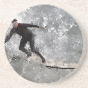 Surfer Sandstone Coaster