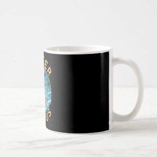 Surfer Saurus T-rex Dinosaurs Surfing Dino Rider  Coffee Mug