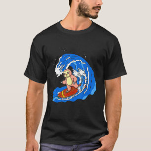 Surfer Sloth Whisperer Herbivore Surfboard Surfing T-Shirt