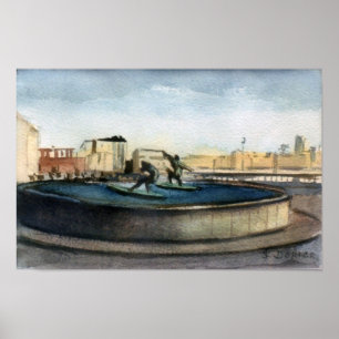 Surfer Source (A Coruña) Poster