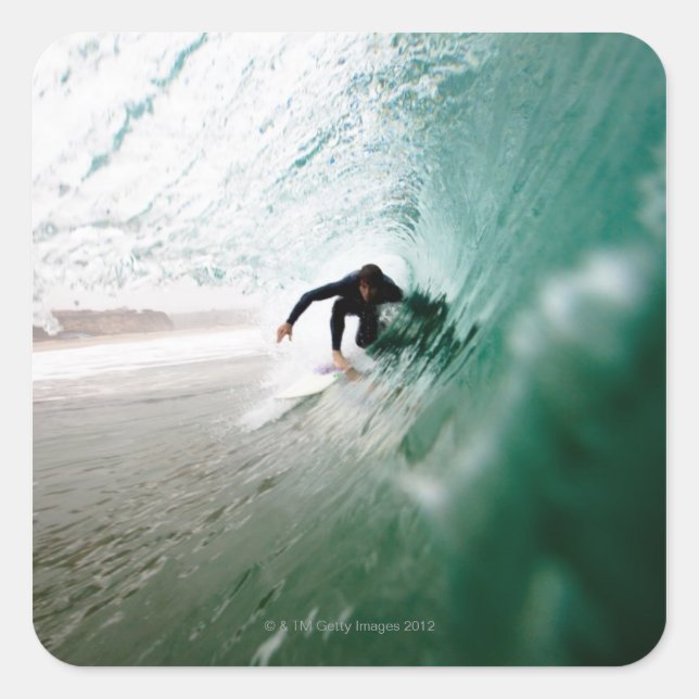 Surfer Square Sticker (Front)