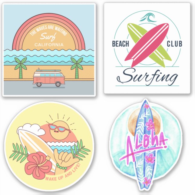 Surfer Stickers (Front)