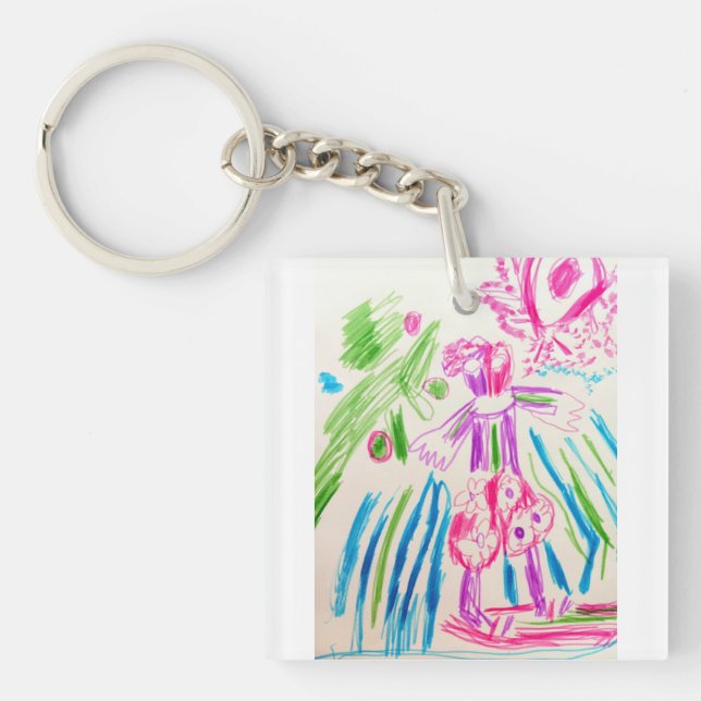 Surfer summer  keychain (Front)