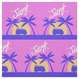Surfer Sunset custom fabric