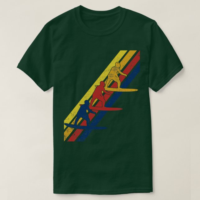 Surfer Surfboard Surfen T-Shirt (Design Front)