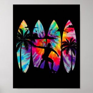 Surfer Surfboard Vintage Surfing Beach Summer Surf Poster