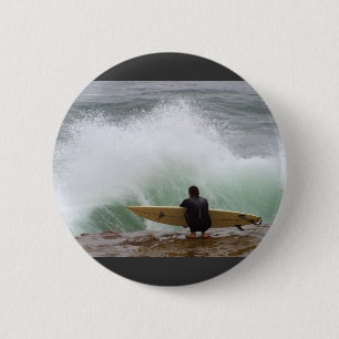 Surfer Surfing 2 Inch Round Button