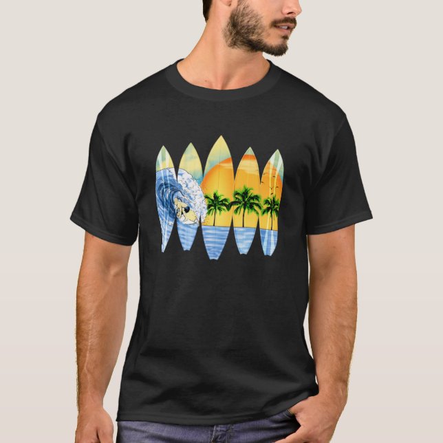 Surfer Surfing Big Wave T-Shirt (Front)