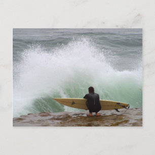 Surfer Surfing Postcard