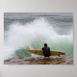 Surfer Surfing Poster