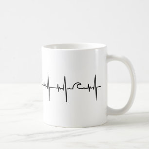 Surfer Tasse heartline Coffee Mug