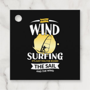 Surfer The Sail And The Wind Favour Tags