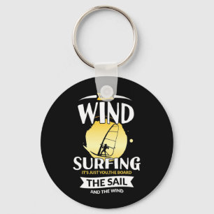 Surfer The Sail And The Wind Keychain