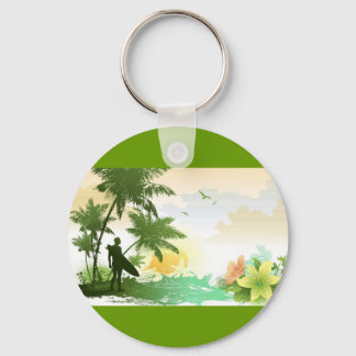 Surfer Theme Keychain