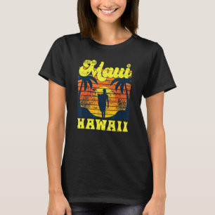 Surfer Tropical Sunset Hawaiian Summer Aloha Maui  T-Shirt