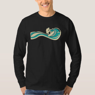 Surfer Vintage Wave Retro Surfing Surf Beach Retro T-Shirt