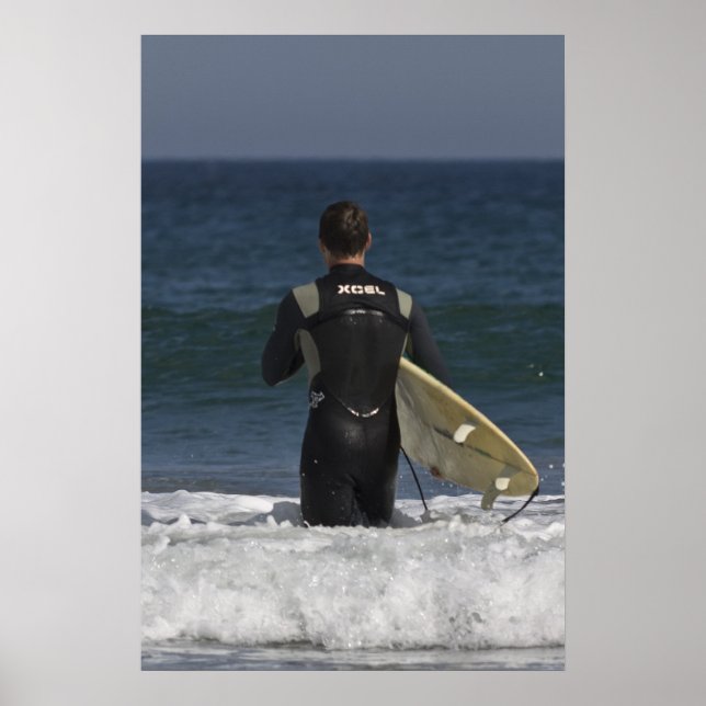 Surfer Waiting For The Waves fine art print (Front)