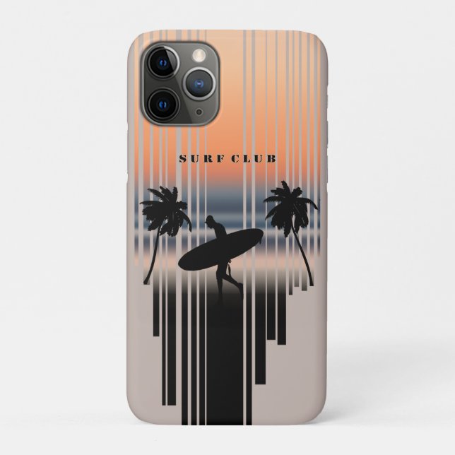 Surfer Walking Into Beach At Sunset | Surf Club  Case-Mate iPhone Case (Back)