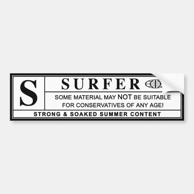 surfer warning label (Front)
