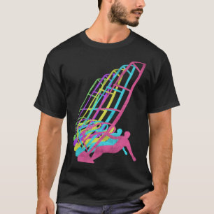 Surfer Windsurfing 80s Colors 1980s T-Shirt