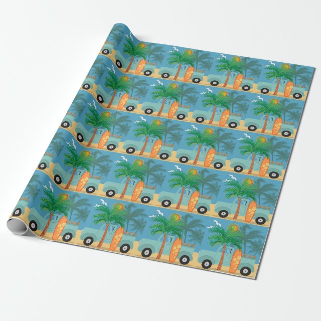 Surfer Wrapping Paper (Unrolled)
