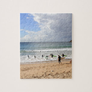 Surfers At Manly Beach, Australia Jigsaw Puzzle